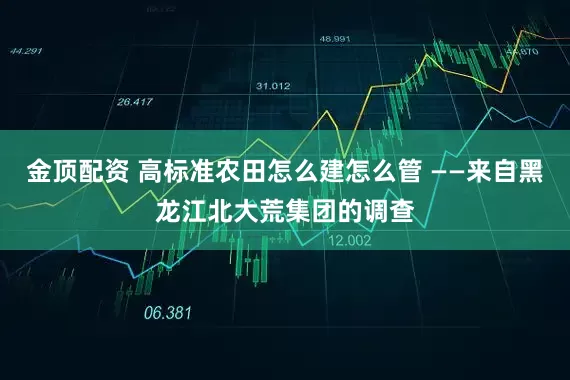 金顶配资 高标准农田怎么建怎么管 ——来自黑龙江北大荒集团的调查